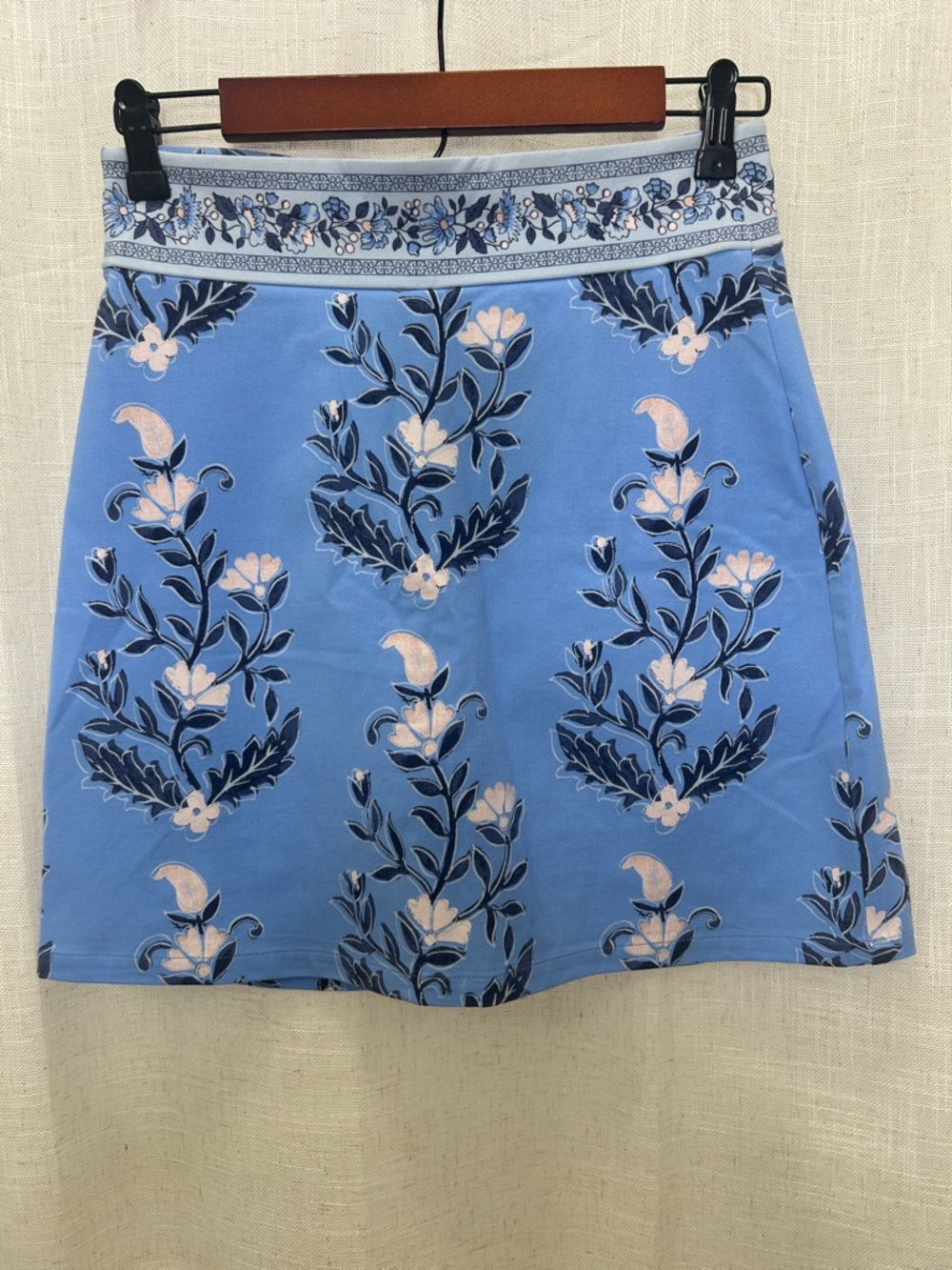 Spartina 449 Blue Pink Floral Skort Size X-Small Excellent Condition